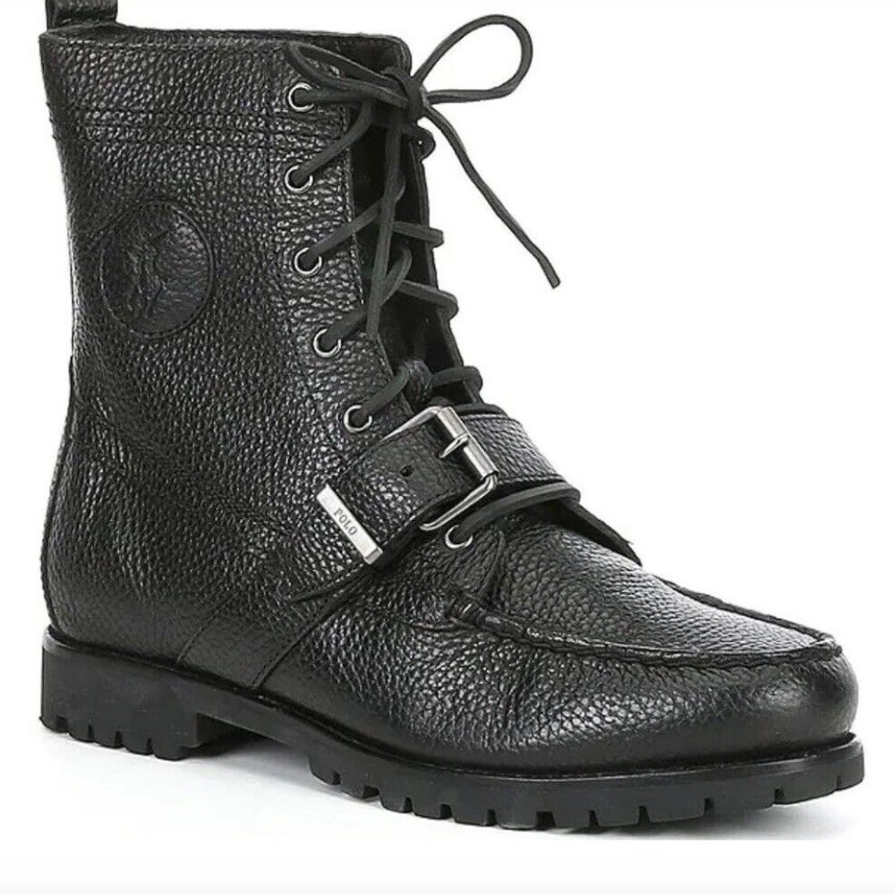 NWOB Polo Ralph Lauren Ranger Leather Buckle Boots